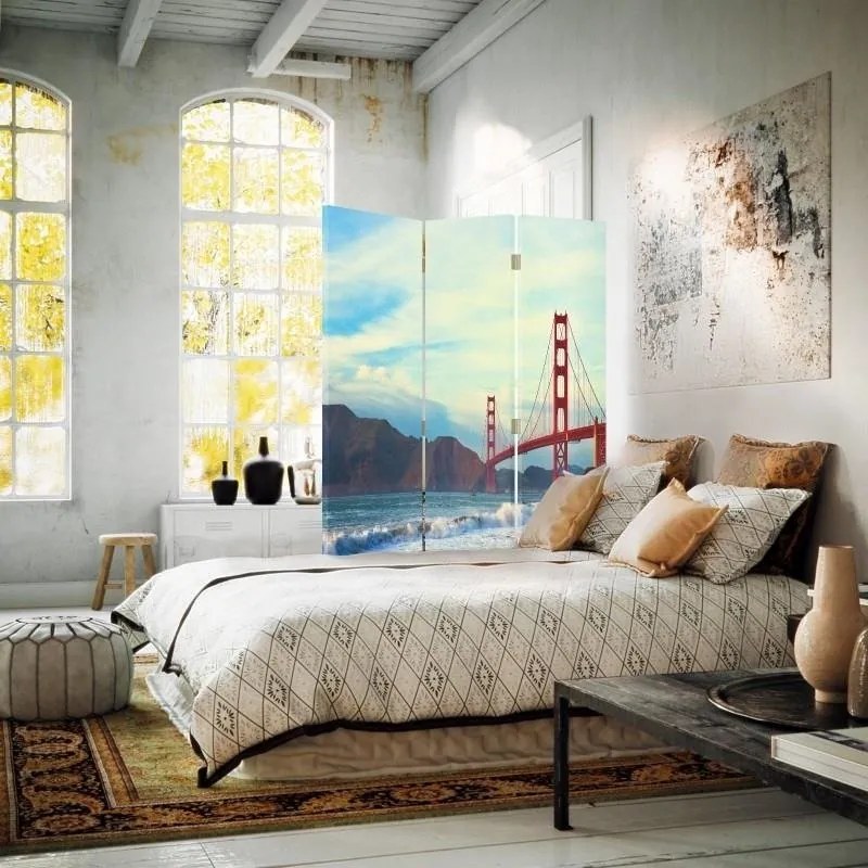 Gario Paraván Golden Gate híd Méret: 110 x 170 cm, Kivitelezés: Klasszikus paraván