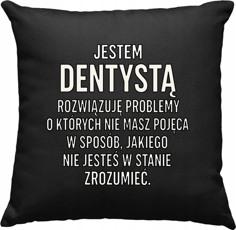 Proud Dentist Pl párna, fekete