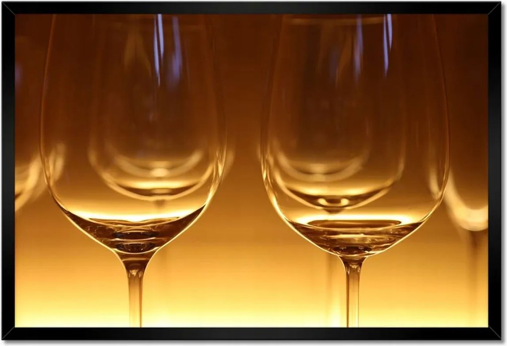 Poszterek keretben 60x40 Borospoharak
