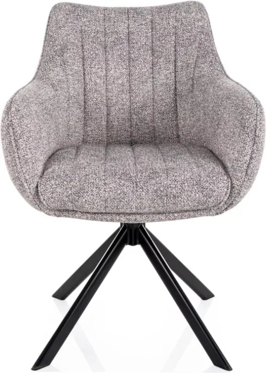 Azalia Leo étkezőszék világosszürke forgatható üléssel