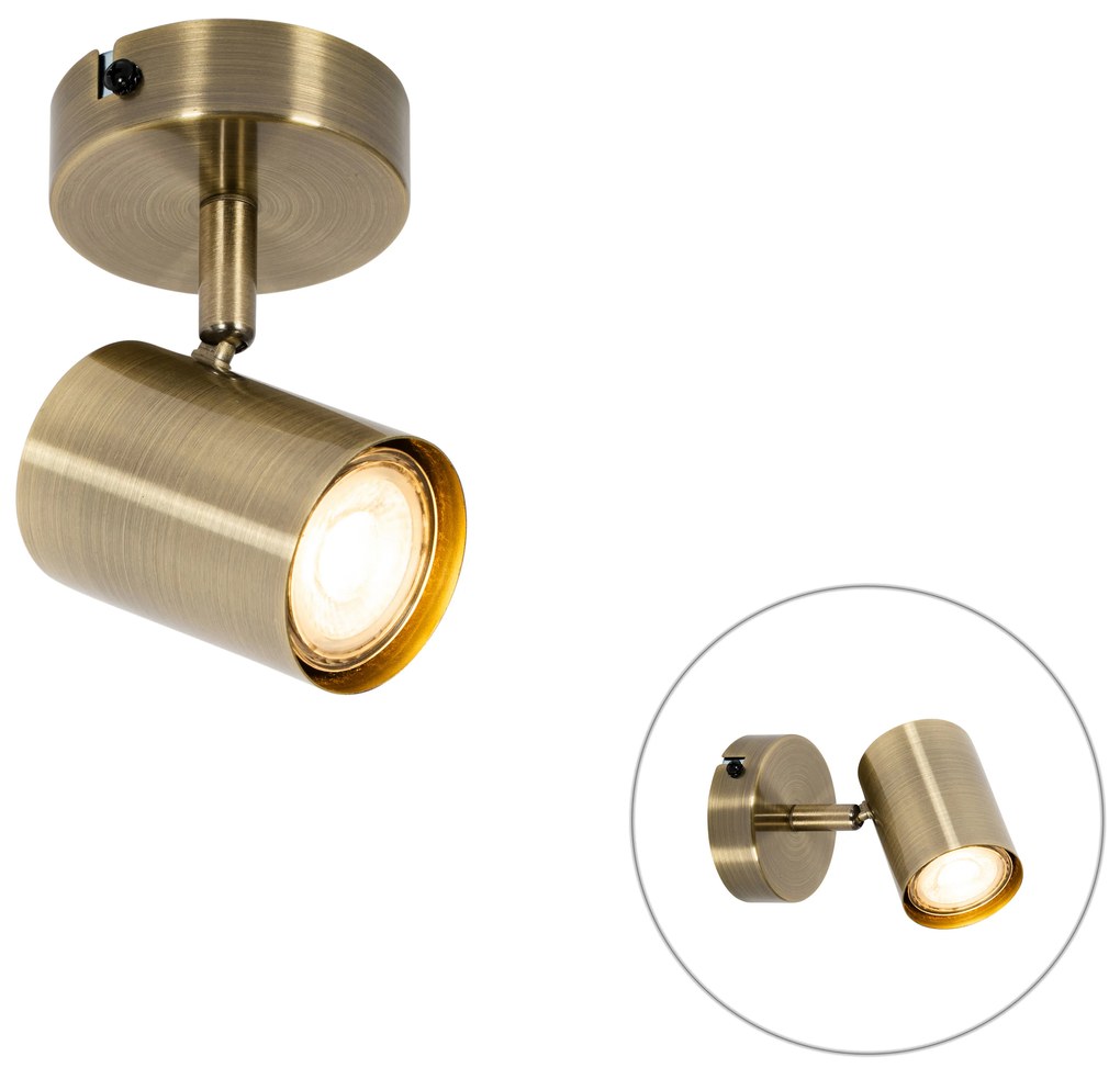 Modern bronz spotlámpa dönthető - Jeana