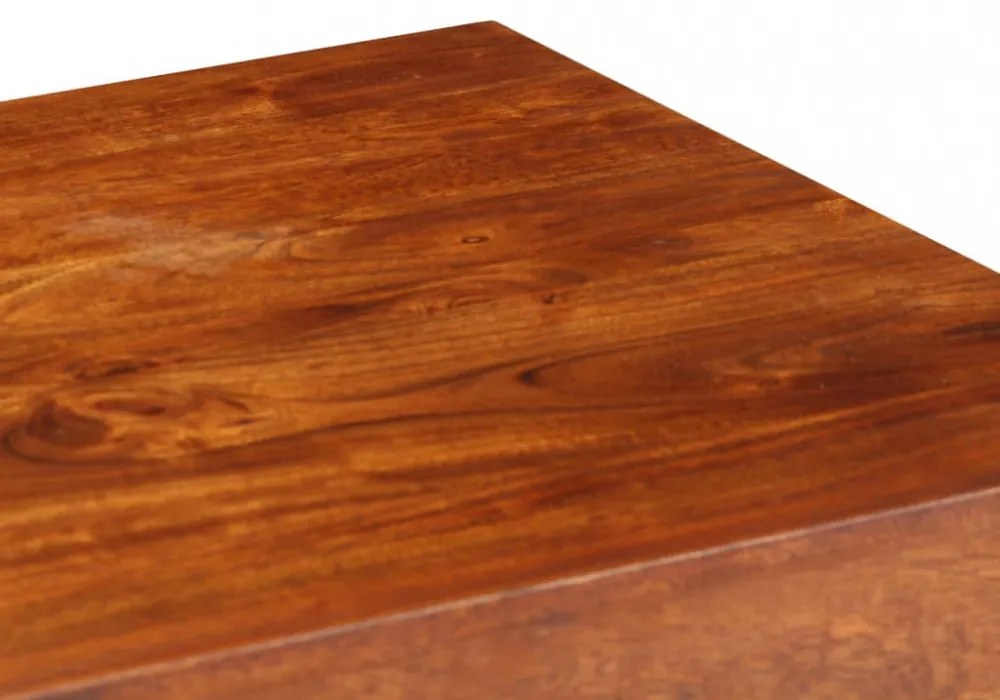 tömör akácfa íróasztal mézszínű felülettel 110 x 50 x 76 cm