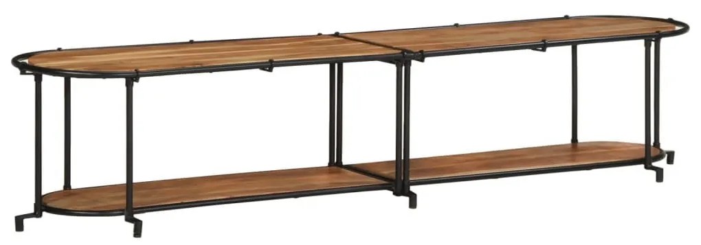 tömör akácfa TV-szekrény 200 x 42 x 40 cm