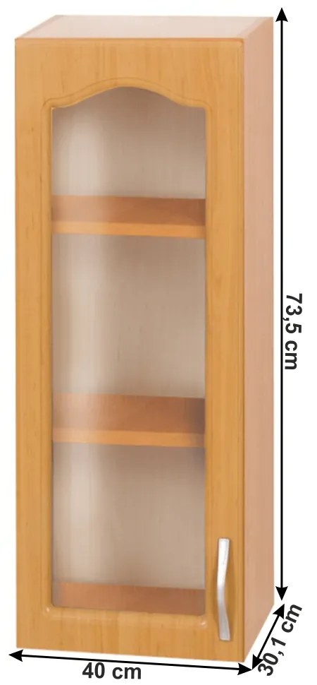 Felső konyhaszekrény Leite W40S/L (B). 788697