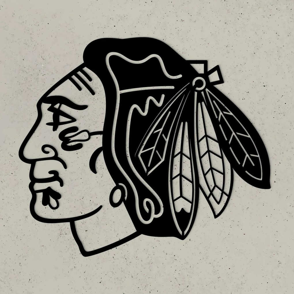 Fa 3D logó - Chicago Blackhawks