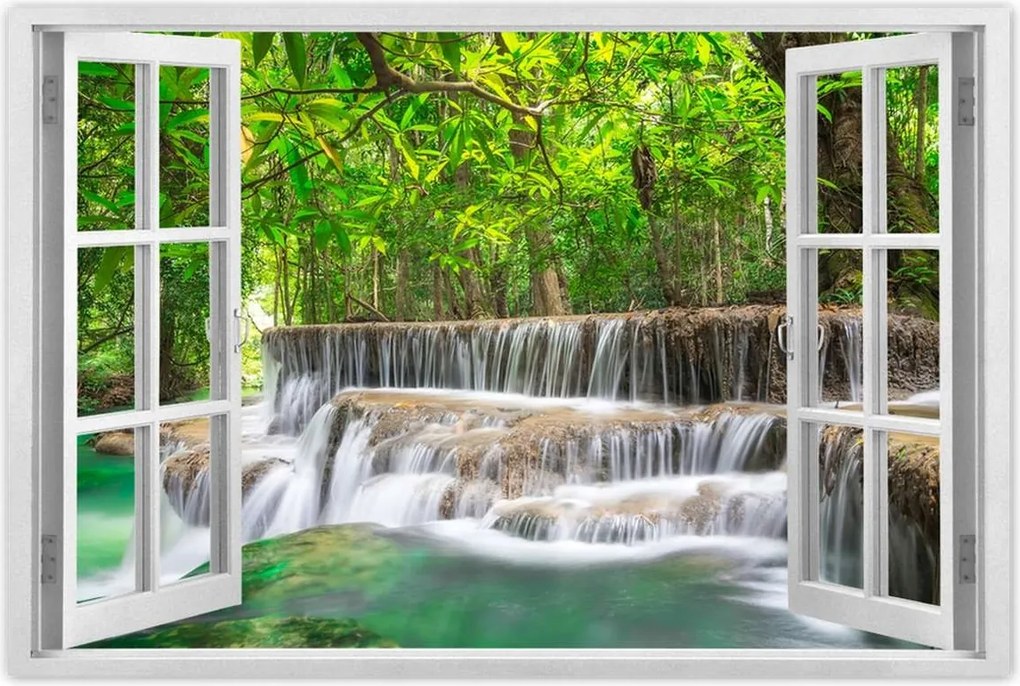 Poszterek 60x40 Vízesés Kaszkád Ázsia