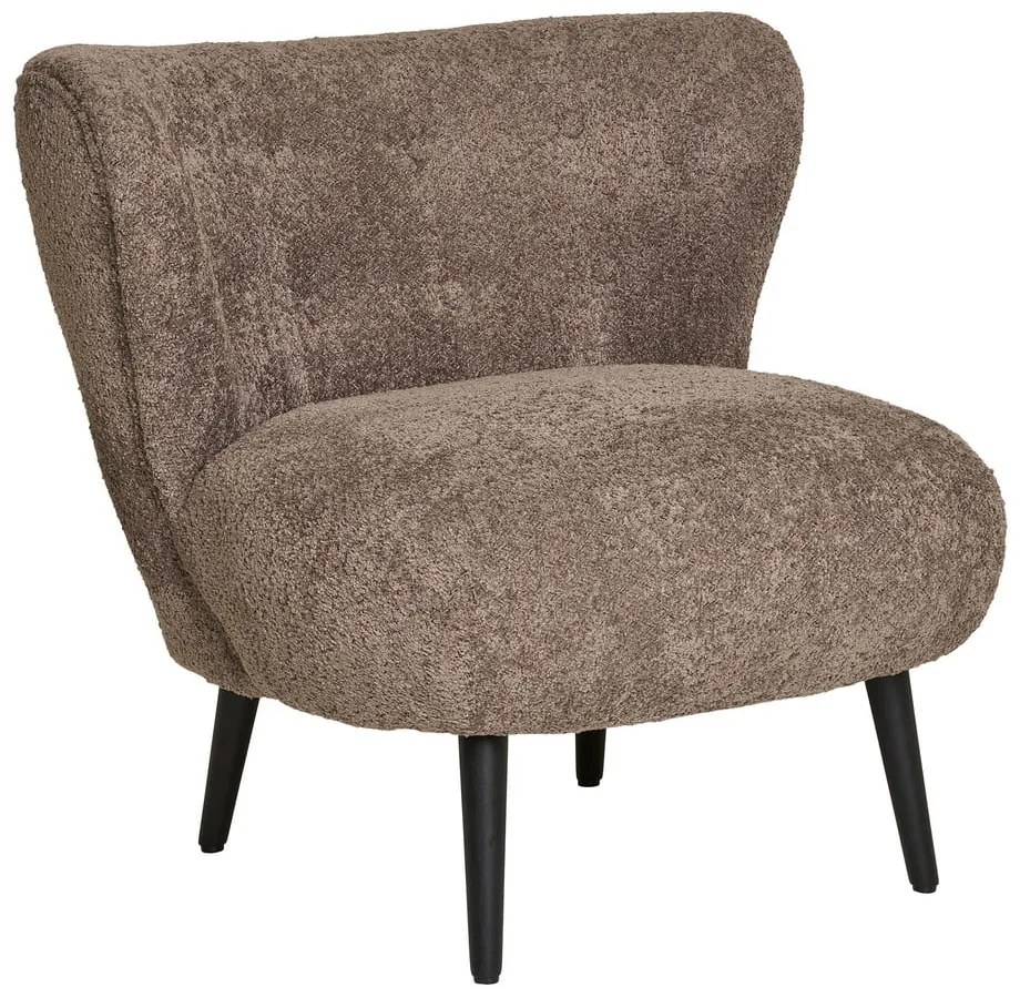 Barna buklé fotel Covelo – House Nordic