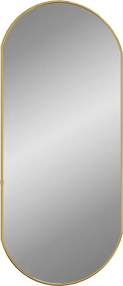 vidaXL aranyszínű ovális falitükör 80x35 cm