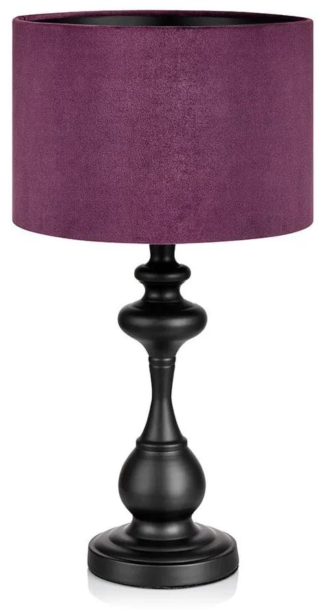 Connor fekete-lila asztali lámpa - Markslöjd