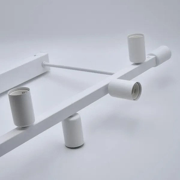 Csillár rúdon ASTRID 8xE27/60W/230V fehér