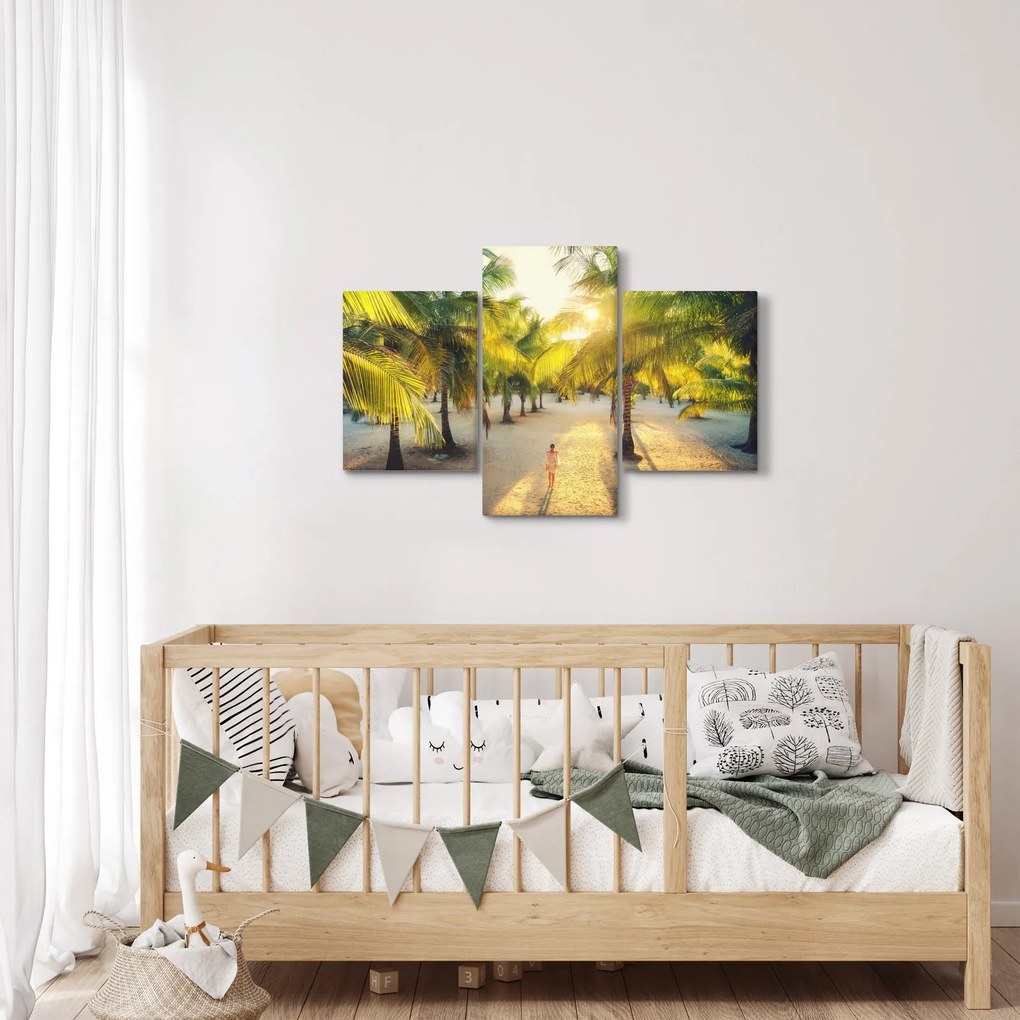Kép - Nő a pálmafáknál (90x60 cm)