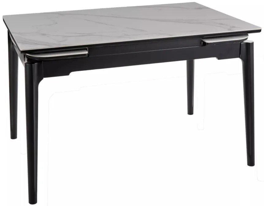 Sento bővíthető étkezőasztal fehér/fekete 120-180cm