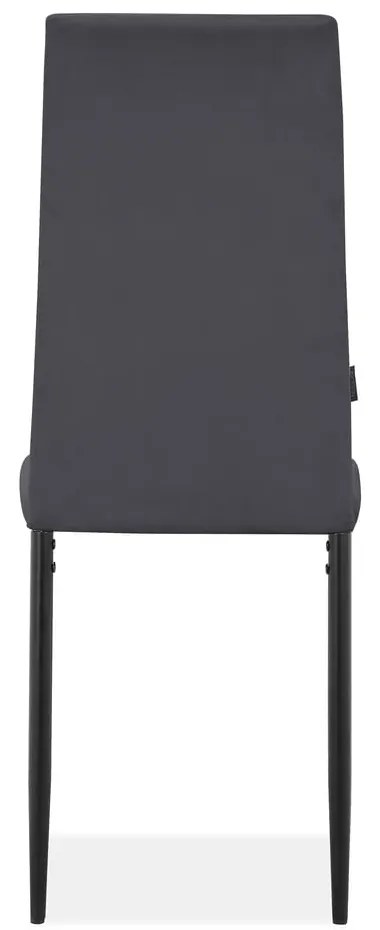 Antracitszürke bársony étkezőszék szett 2 db-os Becca – Støraa