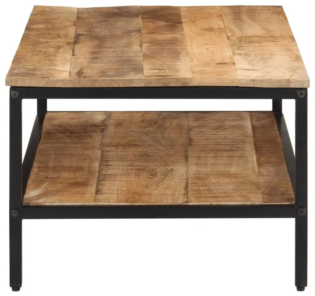 tömör nyers mangófa dohányzóasztal 100 x 50 x 35 cm