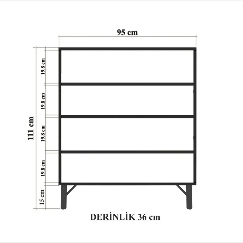 Multilüx konyhaszekrény, 95 cm – TR869VEL4524
