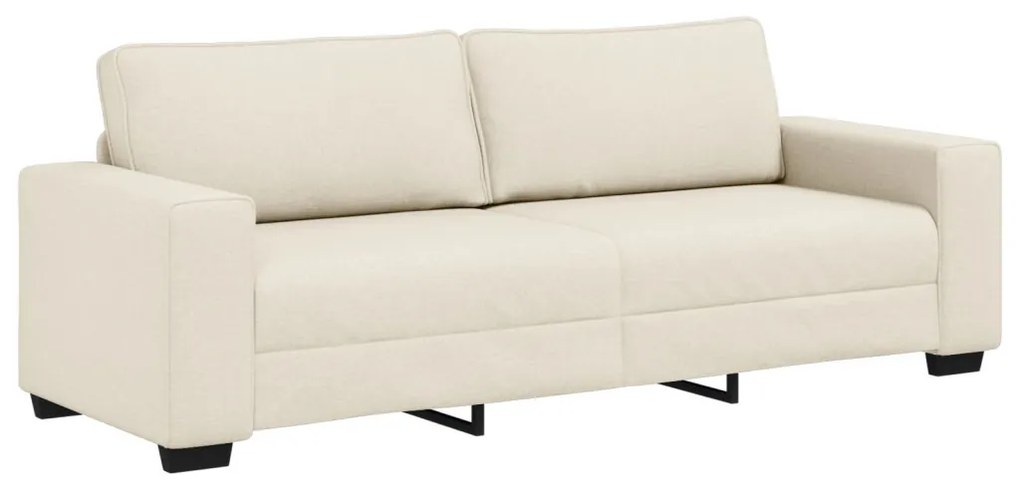 vidaXL | Kanapé | párnával párnával Bézs 221 x 77 x 82 cm Vászon