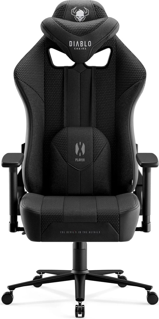 Diablo X-Player 2.0 szövet gamer szék Nagy méret: fekete