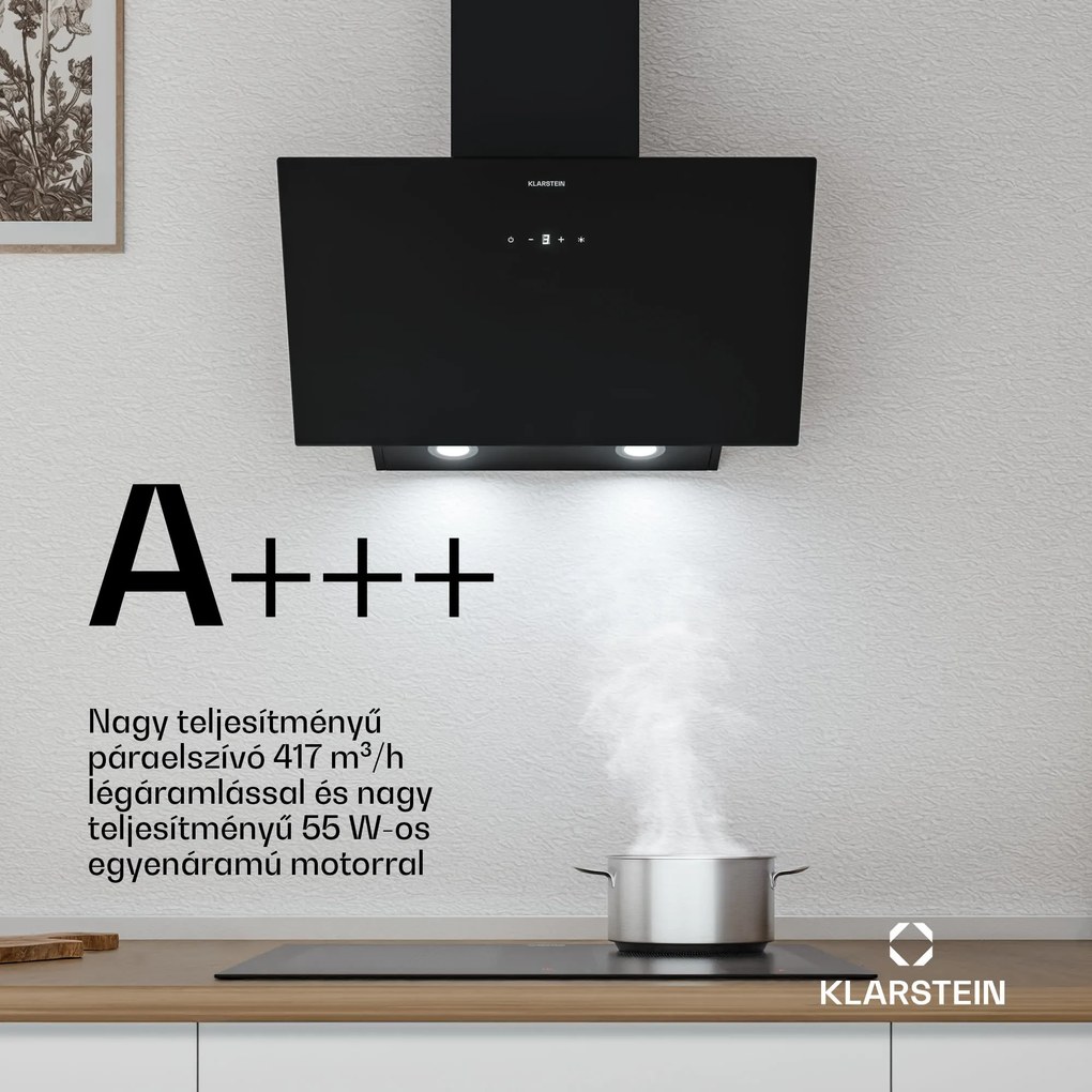 Klarstein Laurel ferde páraelszívó | elszívó és keringtető üzemmód | biztonsági üveg | 417m³/h | 60cm