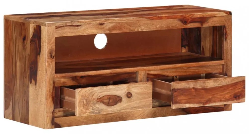 tömör kelet-indiai rózsafa TV-szekrény 88 x 30 x 40 cm