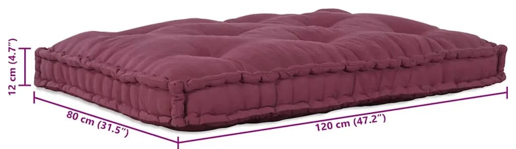Pallet Sofa Párna Bordó szövet