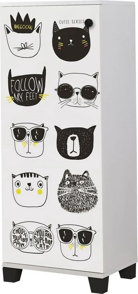 Vegas Cats White cipősszekrény