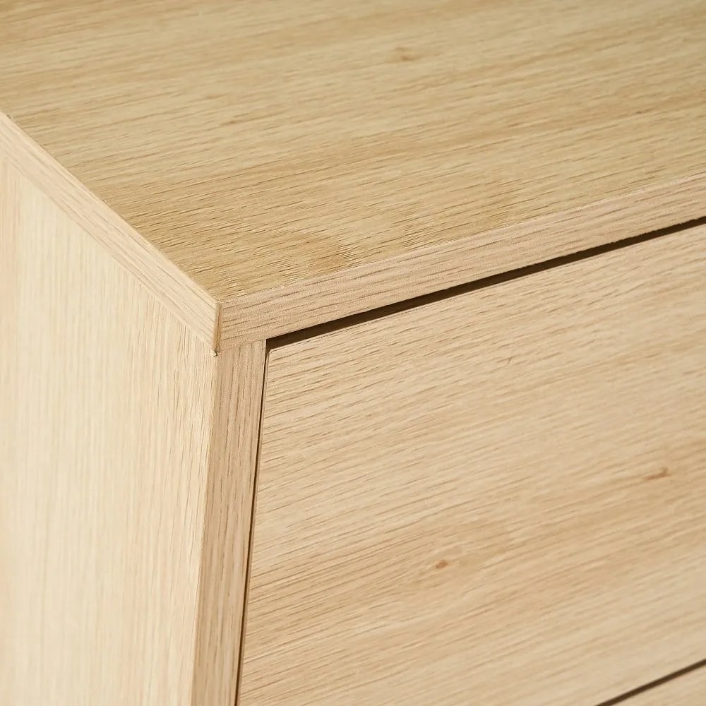 Natúr színű magas komód nyírfa dekorral 60x97,5 cm – Casa Selección