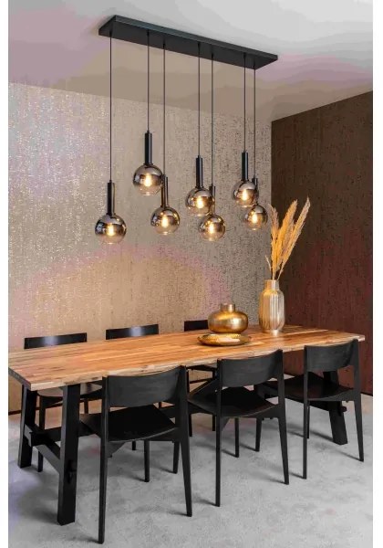 Lucide 45402/07/30 - Csillár zsinóron MARIUS 7xE27/40W/230V fekete