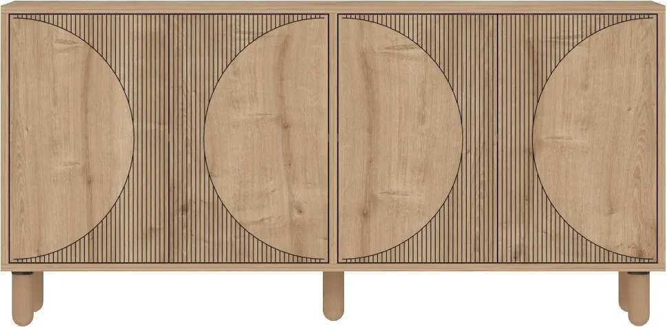 Arventa komód, zafír tölgy, 150 cm
