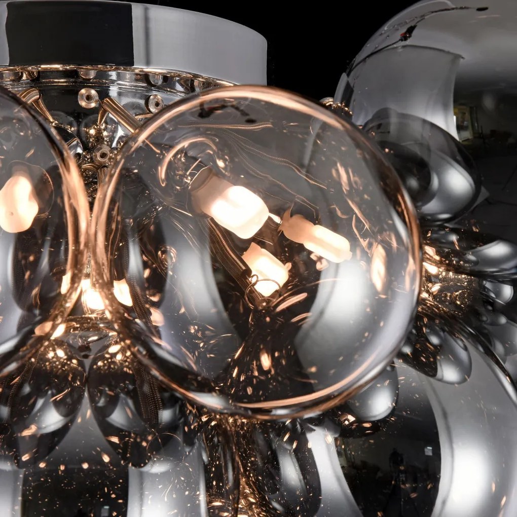 MAYTONI MOD112CL-08N BALBO Glamour Mennyezeti Lámpa Füstös, Nikkel G9 IP20