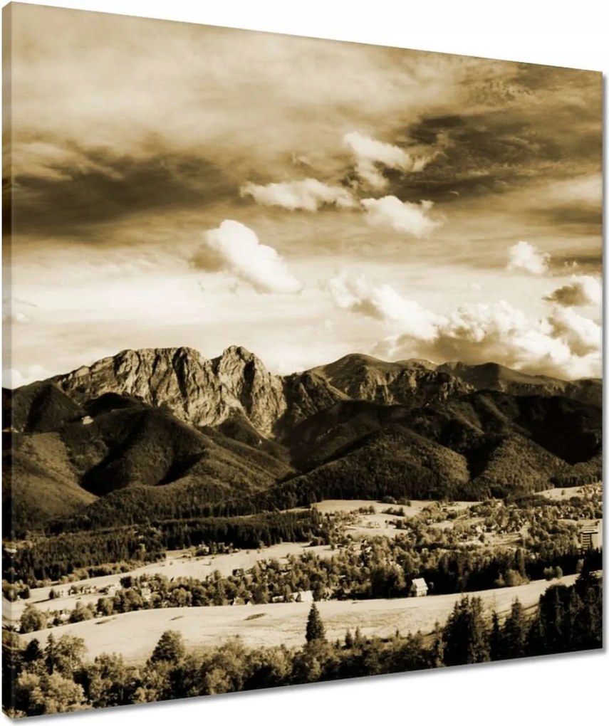 Vászonkép 60x60 Tátra Lengyel hegyek Kilátás