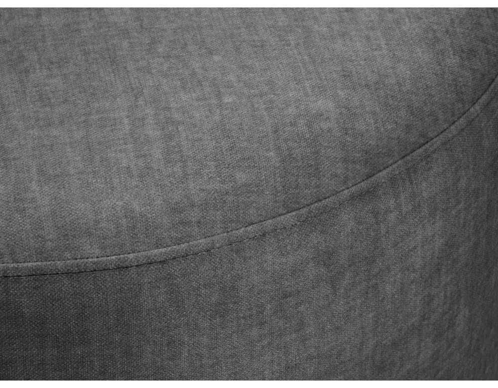 Debbie szürke bársony puff, ø 68 cm - Mazzini Sofas
