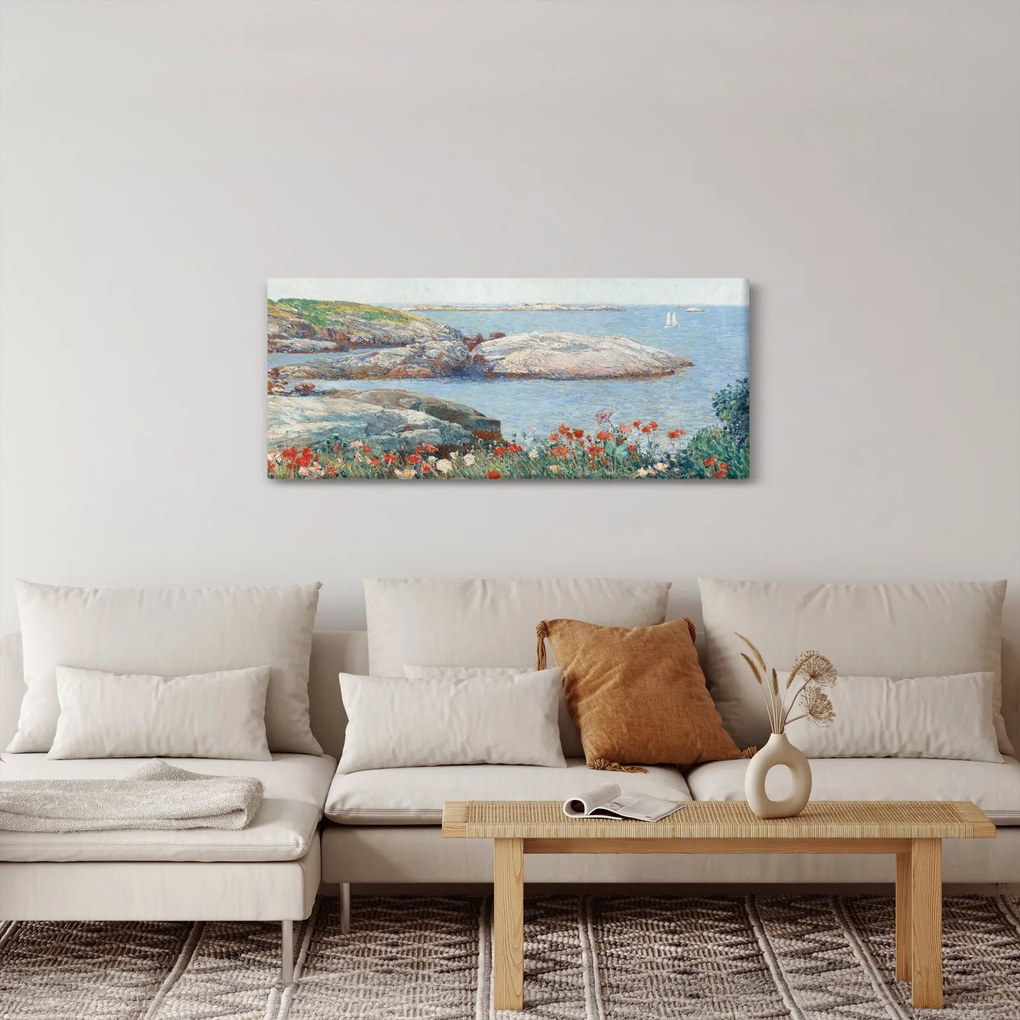 Kép - Childe Hassam, Poppies,  Isles of Shoals, reprodukciók (120x50 cm)