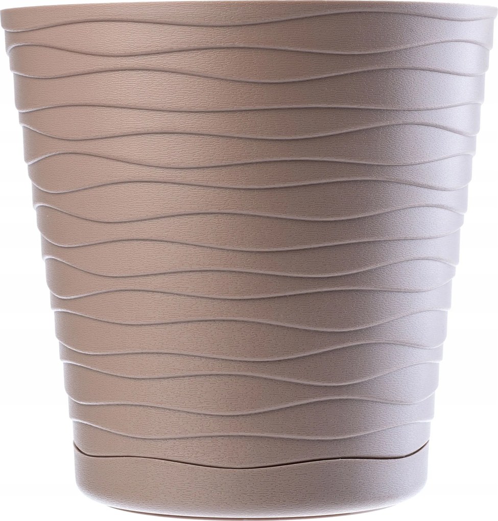 Virágtartó 21 cm Állvánnyal Bézs Műanyag