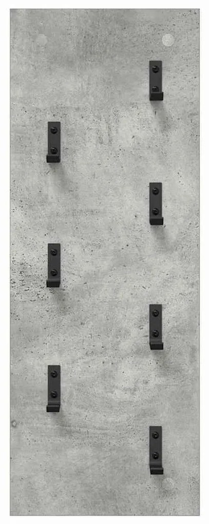 Fali Kabáthorog Beton szürke 30 x 1.5 x 80 cm Faanyag