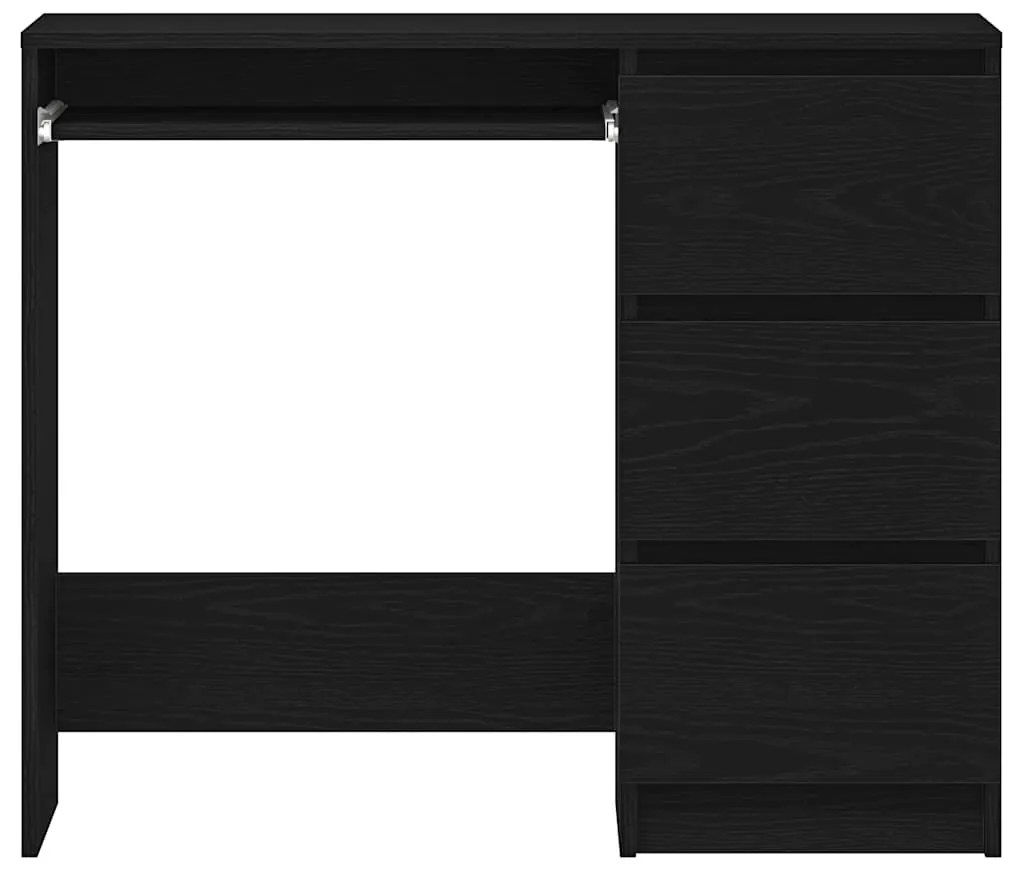 fekete tölgy forgácslap íróasztal 90 x 45 x 76 cm