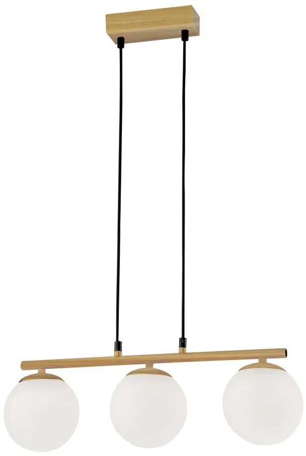 Csillár zsinóron CARRINE 3xE14/40W/230V barna