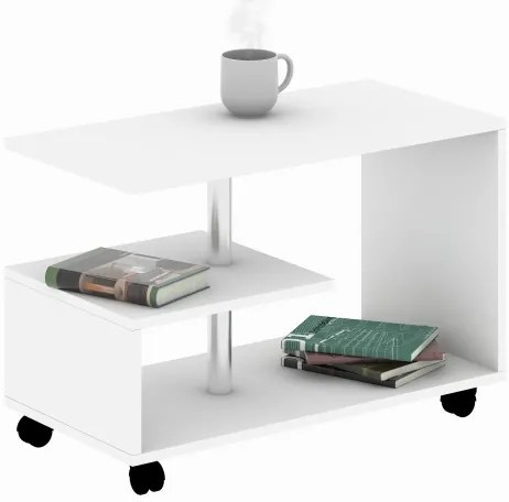 Kávésasztal KARANFIL 52,5x80 cm fehér