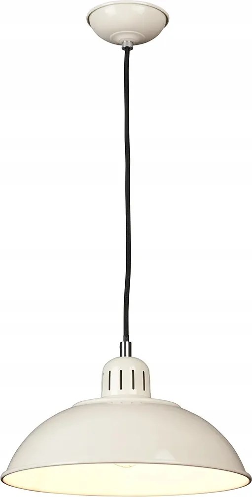 Függőlámpa krémszínű kerek 30 cm klasszikus Elstead konyhai asztal fölé