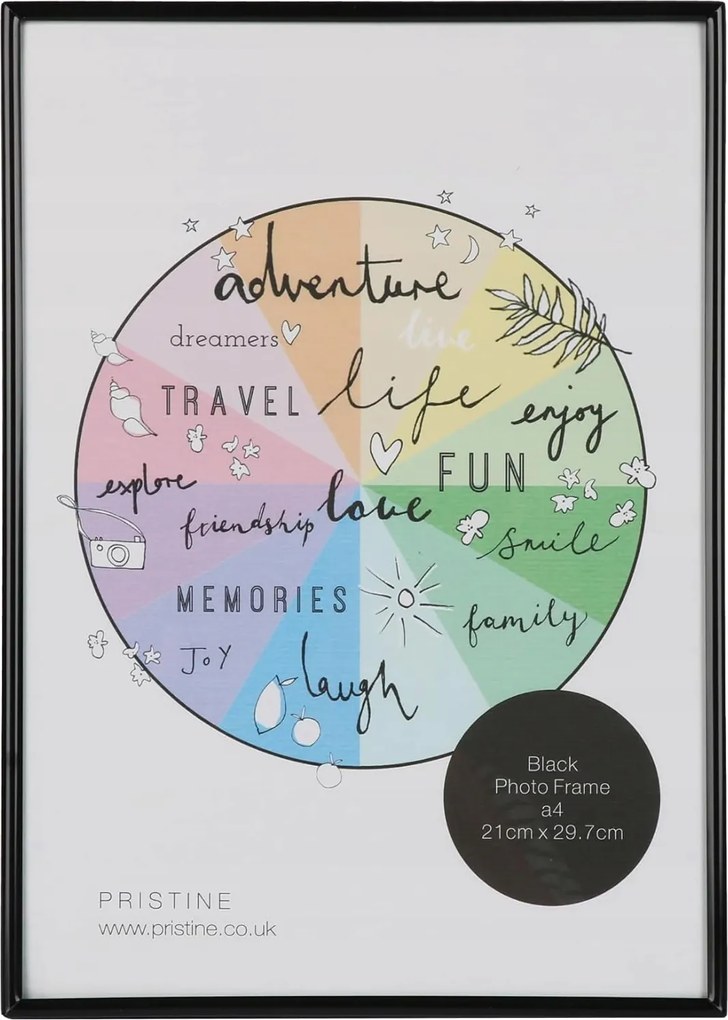 Függő képkeret álló fekete 20x30cm