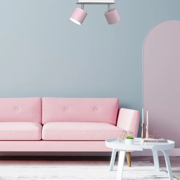 Spotlámpa DIXIE 2xGX53/11W/230V rózsaszín