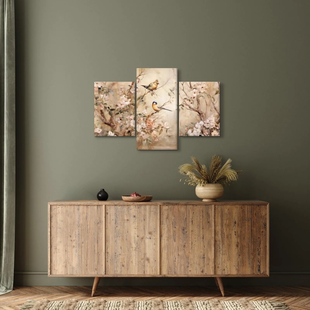 Kép - Vintage madár festmény II. (90x60 cm)