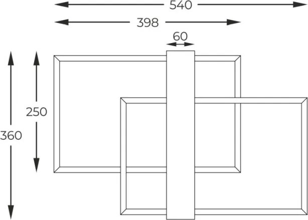 ZUMA LINE C230624202A MINAR Modern LED Mennyezeti Lámpa Fekete, Faipari LED IP20