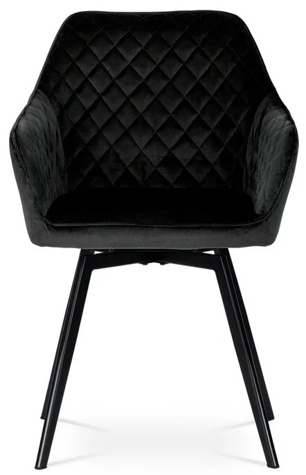 Fekete Bársony Étkezőszék. DCH-425 BK4