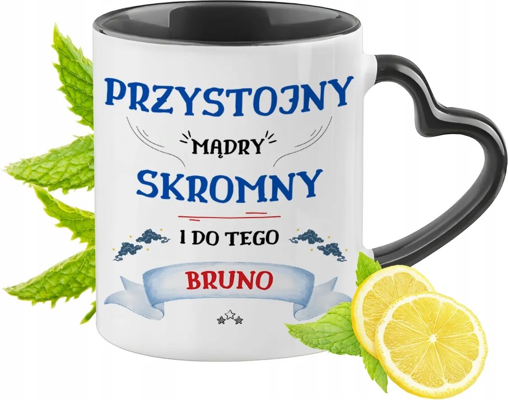 Bruno Bögre Fekete Szív Alakú Füllel Ajándék Nyomtatott