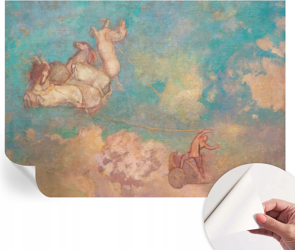 Öntapadós tapéta Fali furnér 3D hatás Égi pegazusok 208x146 cm