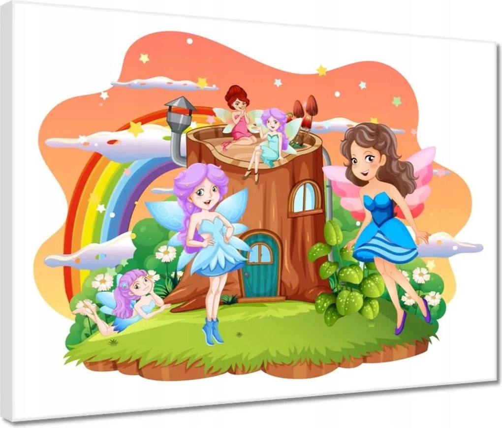 Vászonkép 40x30 Tündérek egy varázslatos világban
