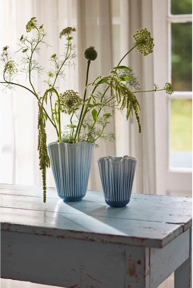Világoskék kerámia váza (magasság 20,5 cm) Hammershøi – Kähler Design