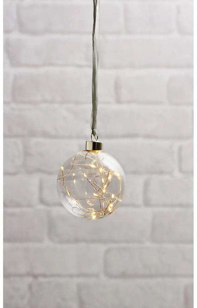 Fénydekoráció karácsonyi mintával ø 10 cm Glow – Star Trading