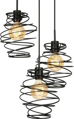 Briloner 4870-035 - Kábelen függő csillár, 3x E27/60W/230V