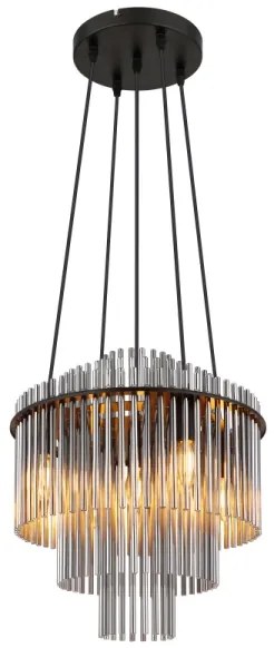 Globo 15698H2 - Csillár zsinóron GORLEY 5xE14/40W/230V fekete